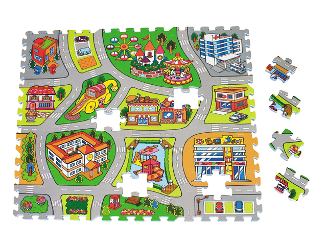 Tapete educativo de piso en foami